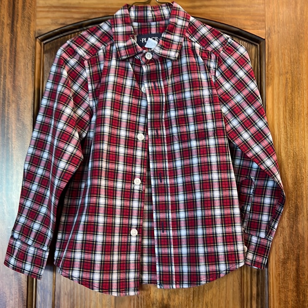 Boys Plaid Long Sleeve Shirt